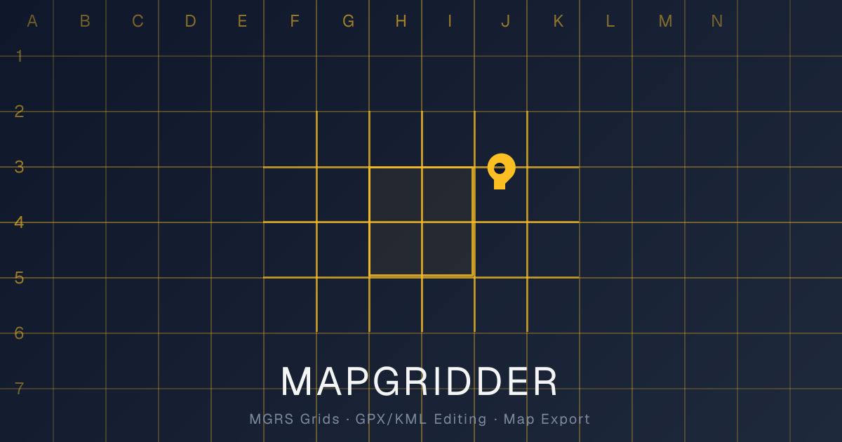 Overlay MGRS & Metric Grids on a Live Map | MapGridder